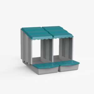 Cuibar pasari NG-02  cu colector de oua